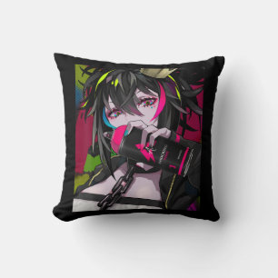 Anime Girl Kawaii Waifu Aesthetic Japan Otaku Kudde