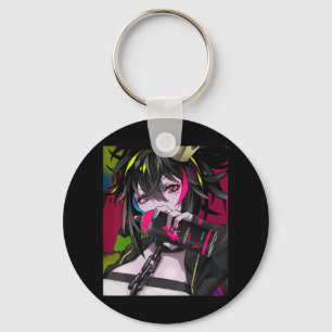 Anime Girl Kawaii Waifu Aesthetic Japan Otaku Nyckelring
