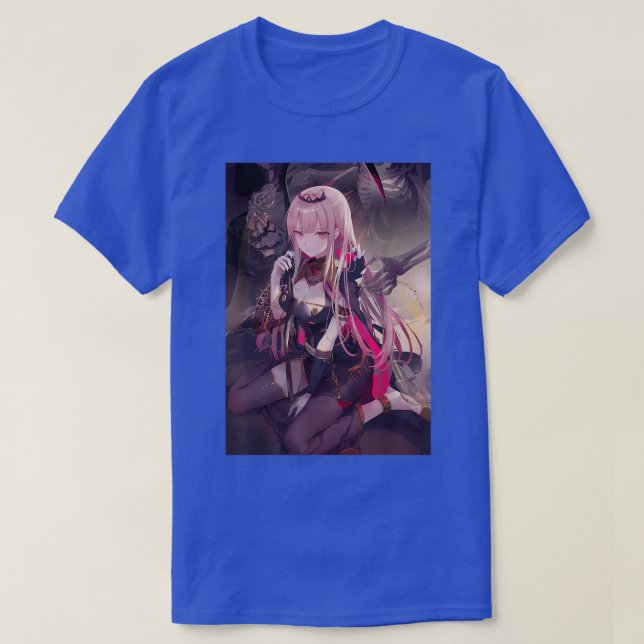 Anime Girl Kawaii Waifu Aesthetic Japanese Manga O T Shirt (Design framsida)