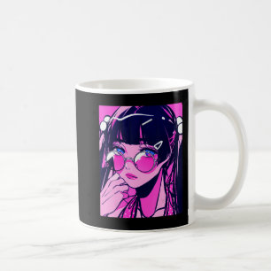Anime Girl Kawaii Waifu Rosa Aesthetic Japan Ot Kaffemugg