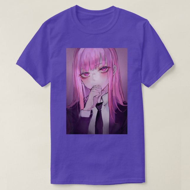 Anime Girl Kawaii Waifu Rosa Aesthetic Japan Ot T Shirt (Design framsida)
