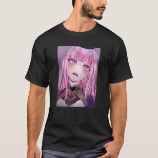 Anime Girl Kawaii Waifu Rosa Aesthetic Japan Ot T Shirt