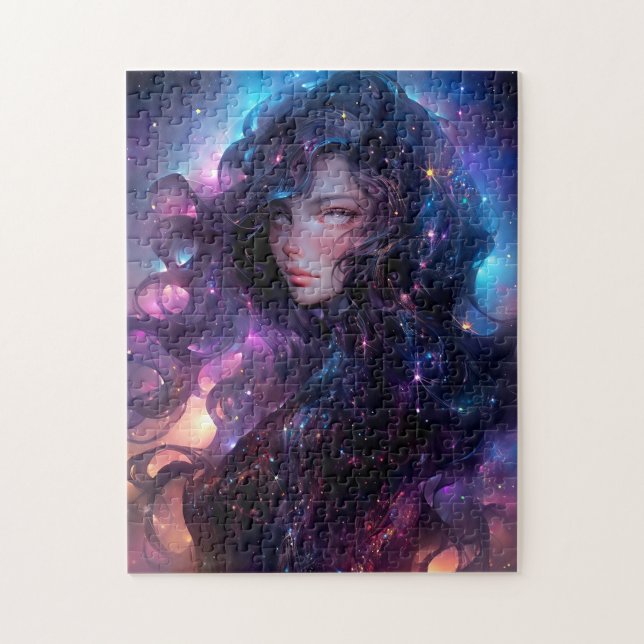 Anime Girl made of Stars Pussel (Vertikal)