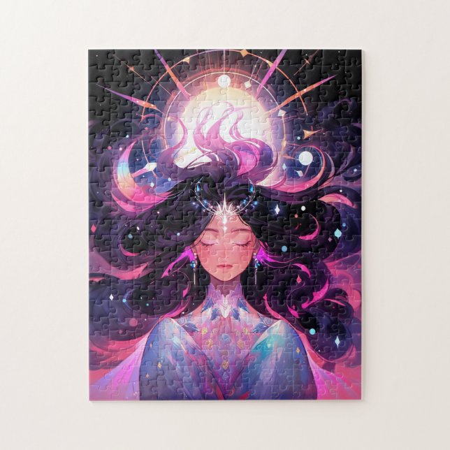 Anime Girl Magic Princess Pussel (Vertikal)
