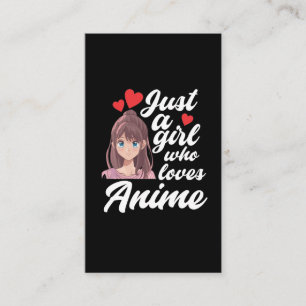 Anime Girl Manga Fläkt Cosplay Tonåring Visitkort