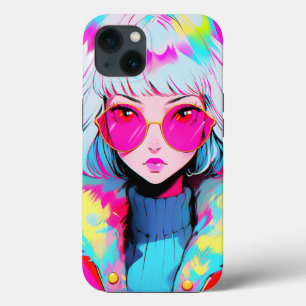 Anime Girl Modern Colorful Art