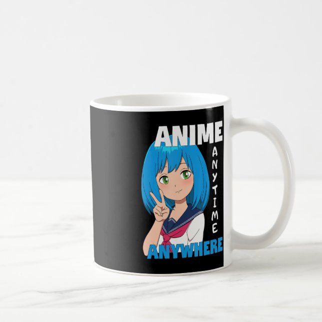 Anime Girl när som helst Kaffemugg (Höger)