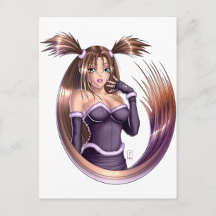 Anime Girl - Nikki Vykort