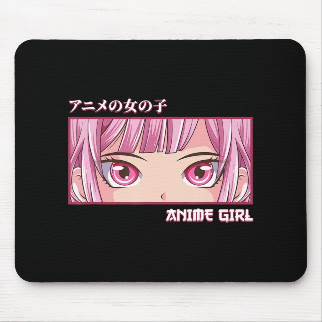 Anime Girl Öga Japanskt Art Aesthetic Anime Musmatta (Framsidan)