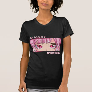 Anime Girl Öga Japanskt Art Aesthetic Anime T Shirt
