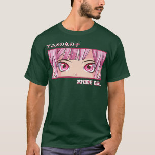 Anime Girl Öga Japanskt Art Aesthetic Anime T Shirt
