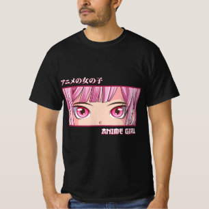 Anime Girl Öga Japanskt Art Aesthetic Anime T Shirt
