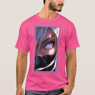 Anime Girl Öga T Shirt