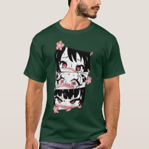 Anime Girl Öga Waifu Anime Manga T Shirt