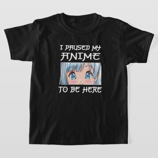 Anime Girl Otaku - JAG PAUSADE MIN ANIME ATT VARA  T Shirt (Laydown)