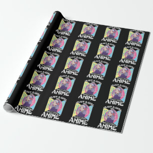 Anime Girl Otaku Tonåring japansk Manga Tecknad F Presentpapper