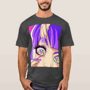 Anime Girl Pastel Kawaii Waifu Aesthetic Japanskt T Shirt