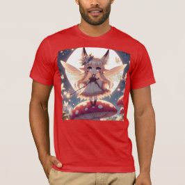 Anime Girl Pixie Hippie Måne Fairy T Shirt