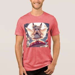 Anime Girl Pixie Hippie Måne Fairy T Shirt