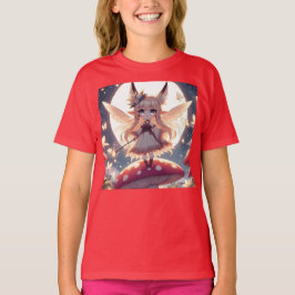 Anime Girl Pixie Hippie Måne Fairy T Shirt