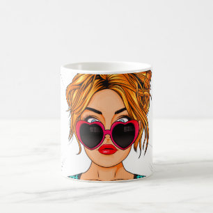 Anime Girl Pop art Kaffemugg