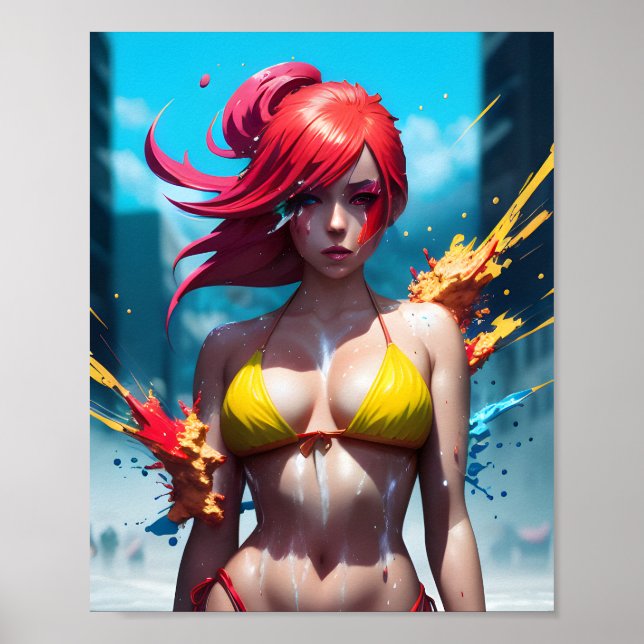Anime Girl Poster (Framsidan)