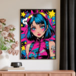 Anime Girl Poster Modern Pop Art Stil Wall Deco P<br><div class="desc">Lägg till en djärv personlighet i ditt space med den här levande animerade flickan poster i ett modernt popart stil. Den här väggkonsten har en slående färg, en uttrycklig teckendesign och en lekfull contemporary twist. Den är perfekt för anime fläkt, popkonst älskare och alla som har unika dekorfärger i påstående....</div>