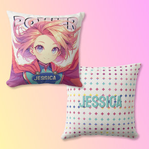 Anime Girl Power Kudde