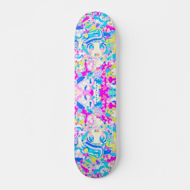 Anime Girl Remix Skate Deck 2023 (Framsida)
