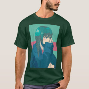 Anime Girl Retro 80 s 90-tal Aesthetic Lofi Japans T Shirt