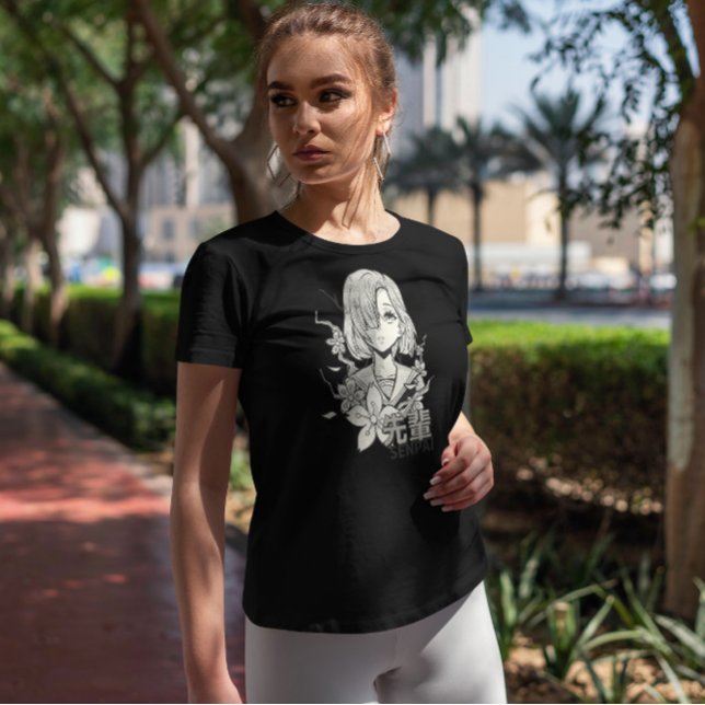 Anime Girl Senpai T Shirt (Skapare uppladdad)