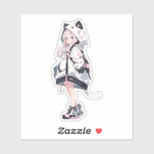 Anime Girl Series Klistermärken