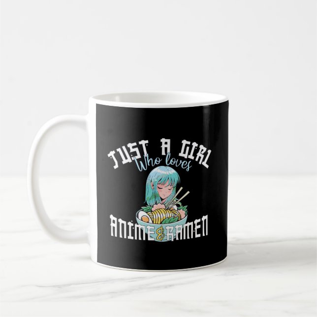 Anime Girl Shirt bara en flicka som Kärlek Anime o Kaffemugg (Vänster)