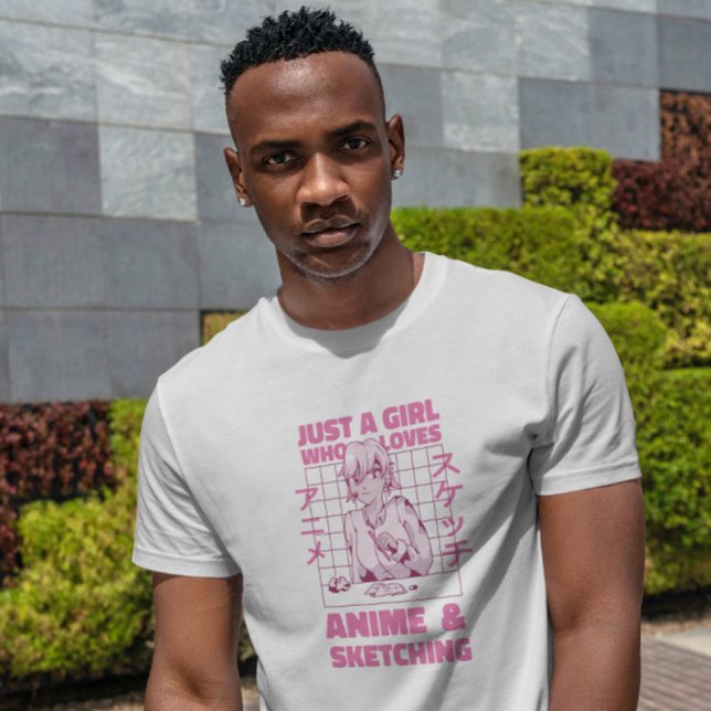Anime Girl Sketching Quote T Shirt (Skapare uppladdad)