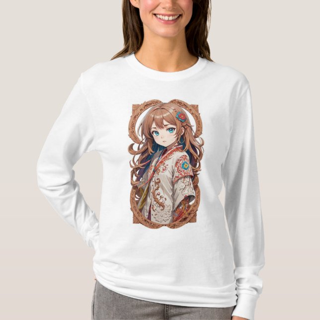 Anime Girl T Shirt (Framsida)