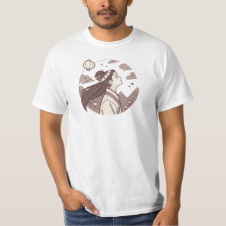 Anime Girl verkar vara Blommar Cute Gift ✨ ☁️ 🗻 � T Shirt