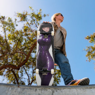 Anime Girl Violet Bodykoste Mini Skateboard Bräda 18,5 Cm