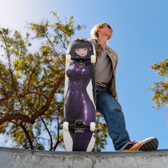 Anime Girl Violet Bodykoste Mini Skateboard Bräda 18,5 Cm (Utomhus 1)