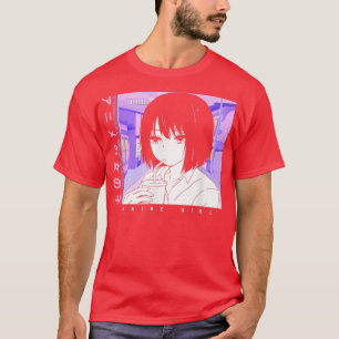 Anime Girl Waifu Japansk Aesthetic Kawaii Girl Ot T Shirt