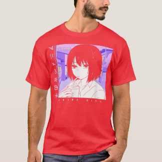 Anime Girl Waifu Japansk Aesthetic Kawaii Girl Ot T Shirt