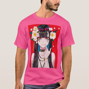 Anime Girl Waifu Japanska Aesthetic Kawaii Otaku T Shirt