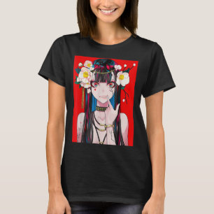Anime Girl Waifu Japanska Aesthetic Kawaii Otaku T Shirt