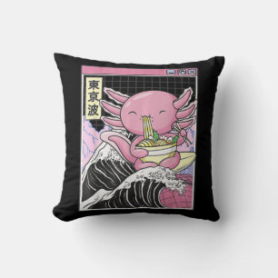 Anime Girl Waifu som Kärlek Anime Ramen och Sketch Kudde