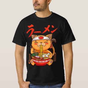Anime Girl Waifu som Kärlek Anime Ramen och Sketch T Shirt