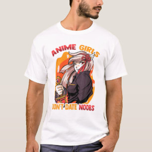 Anime Girls dejtar inte noobs - Cute Kawaii - Mang T Shirt