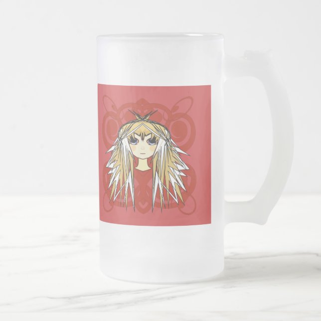 Anime Girls Gifts Frostat Ölglas (Höger)