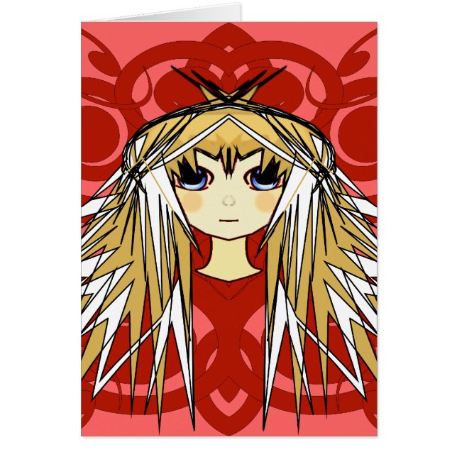Anime Girls Gifts Hälsningskort (Framsidan)