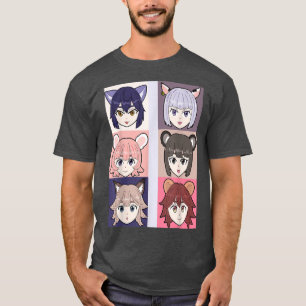 Anime Girls Gifts Manga Fläkt japansk populärt Cul T Shirt