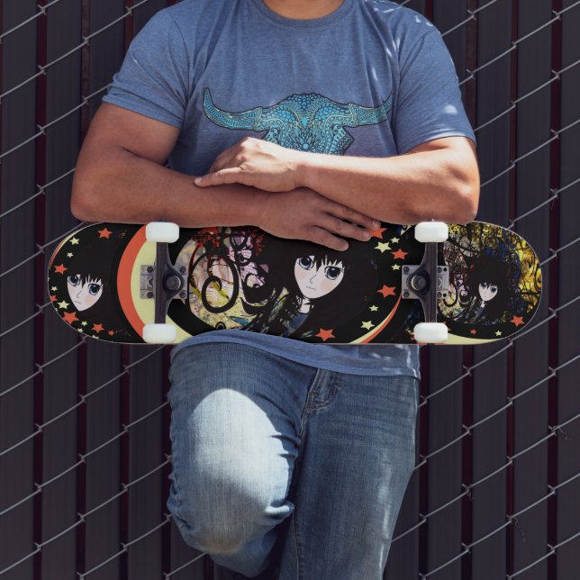 Anime Girls Mini Skateboard Bräda 18,7 Cm (Utomhus 3)