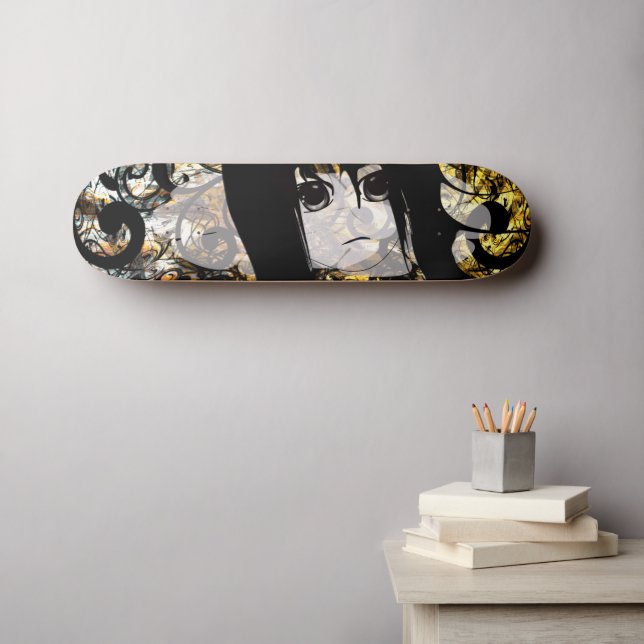 Anime Girls Skateboard Bräda 21,5 Cm (Väggkonst (Horz))